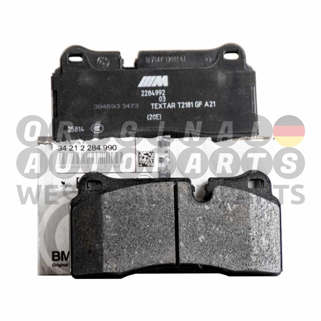 Original BMW BREMSBELAGSATZ Bremsbeläge Carbon Bremse hinten M3 F80 M4 F82 F83 34212284990