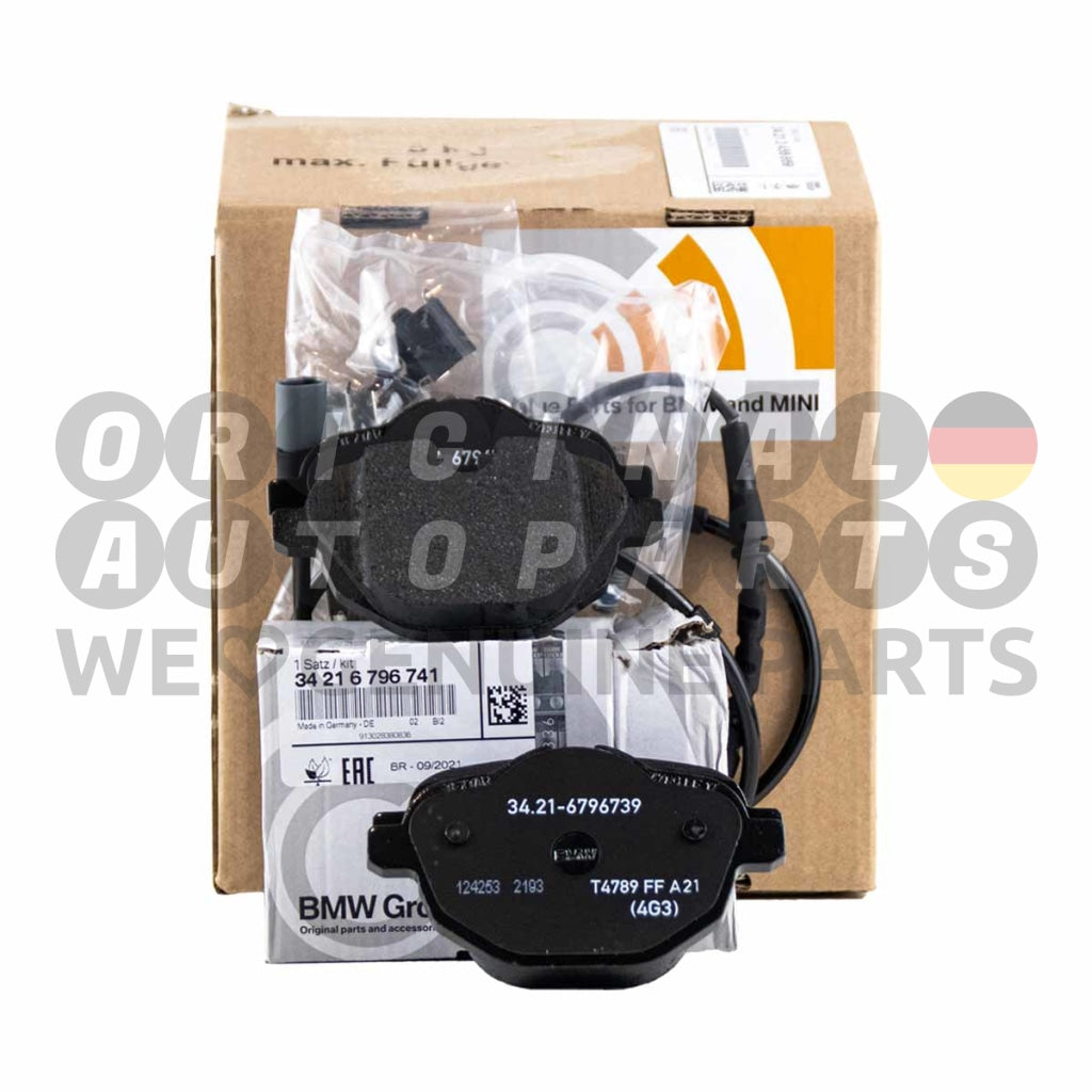 Original BMW Bremsbeläge Bremsbelagsatz + Sensor hinten X3 F25 X4 F26 34212456869